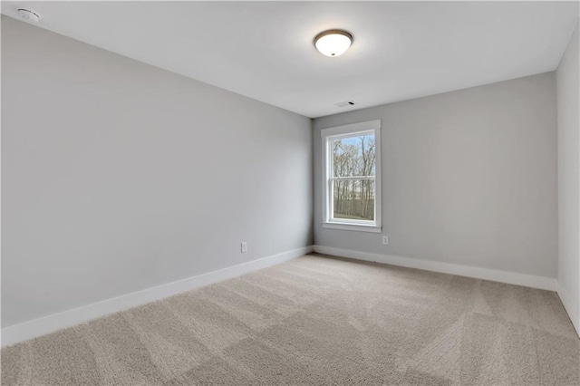 view of carpeted empty room