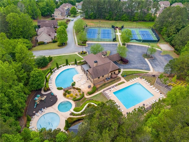 36 Evergreen Way, Dallas, GA 30157 - bird's eye view of a pool