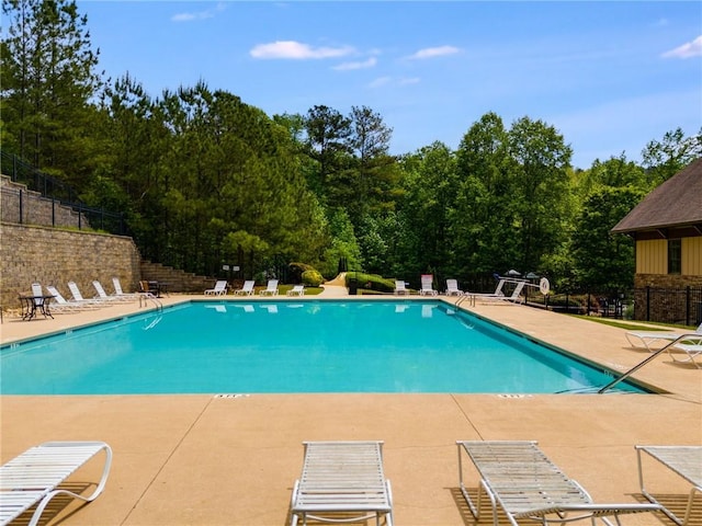 36 Evergreen Way, Dallas, GA 30157 - community pool featuring a patio