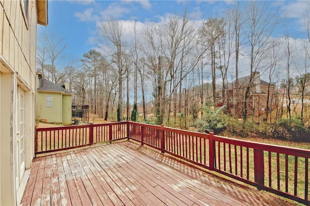 4161 Windermere Dr, Lithonia, GA 30038 - view of wooden terrace