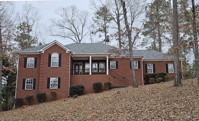 exterior space with covered porch