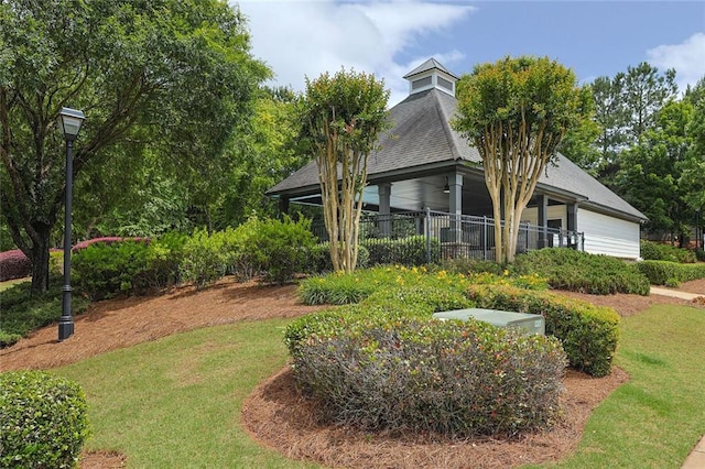 382 Winston Cir, Canton, GA 30114 - rear view of property featuring a lawn and roof with shingles