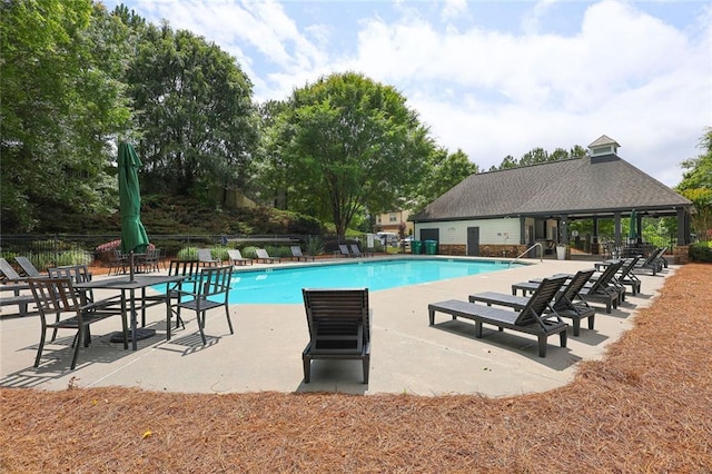 382 Winston Cir, Canton, GA 30114 - community pool with a patio and a gazebo