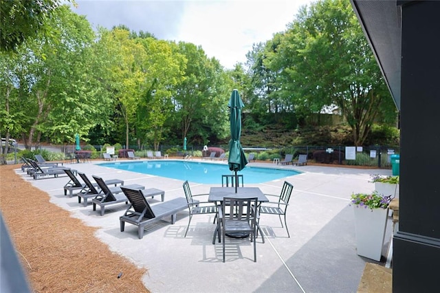 382 Winston Cir, Canton, GA 30114 - community pool with a patio and view of wooded area