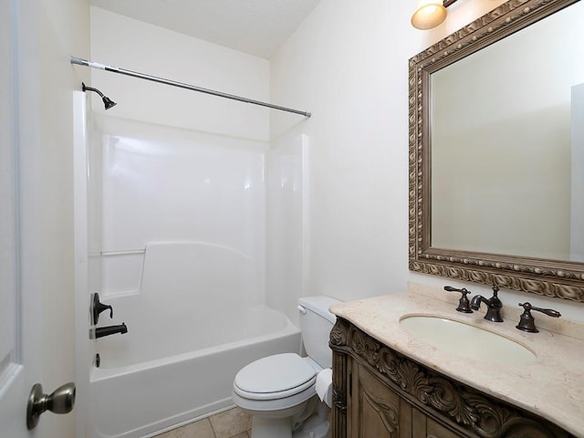 5 Glenn Eagles Vw, Hiram, GA 30141 - bathroom featuring shower / bathtub combination, vanity, and tile patterned flooring
