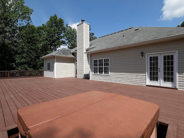 5 Glenn Eagles Vw, Hiram, GA 30141 - deck with a hot tub and french doors