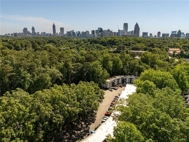 1445 Monroe Dr NE Unit C13, Atlanta, GA 30324 - aerial view of city skyline and a forest