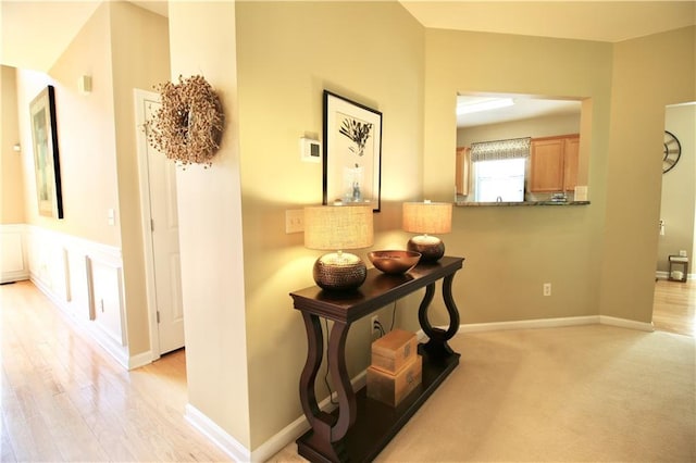 318 Ivy Manor Dr NW, Marietta, GA 30064 - hallway with light wood-type flooring
