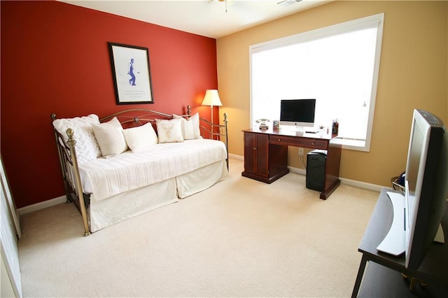 318 Ivy Manor Dr NW, Marietta, GA 30064 - bedroom featuring light carpet, baseboards, and an office area
