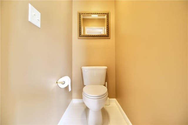 318 Ivy Manor Dr NW, Marietta, GA 30064 - bathroom with toilet, tile patterned floors, and baseboards