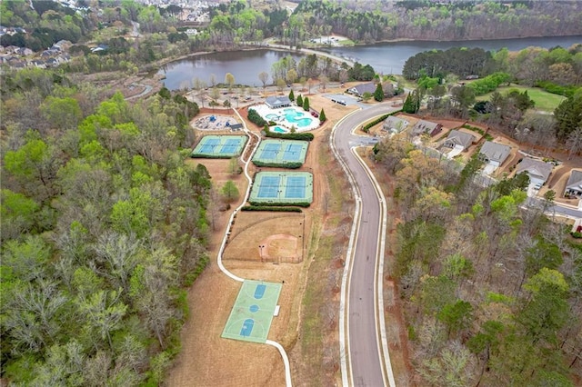 view of property location with a large body of water