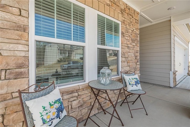 view of patio / terrace featuring a porch