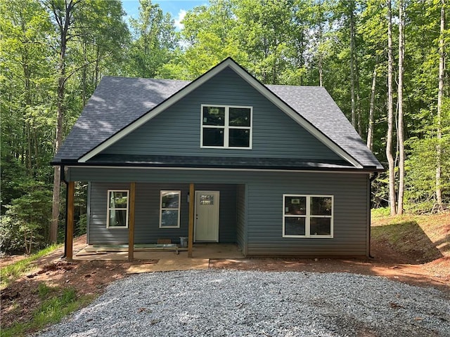 55 Noah Mountain Rd, Dahlonega, GA 30533 - bungalow-style home featuring a shingled roof and covered porch