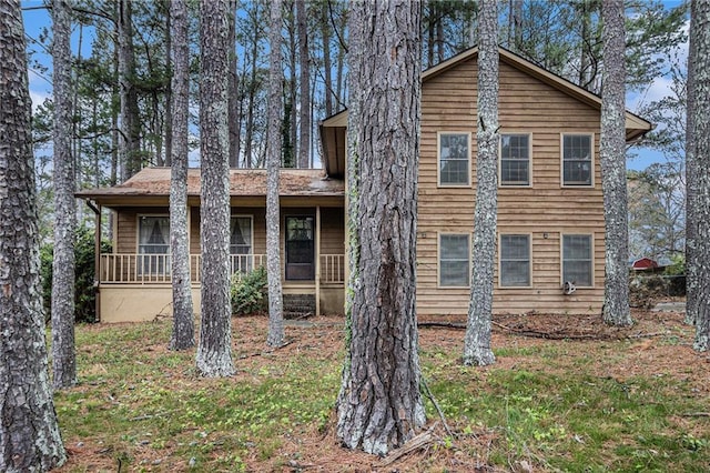 view of front of house featuring a porch