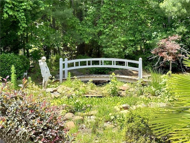 view of gate featuring fence