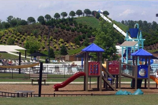 view of jungle gym