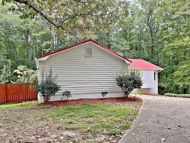 view of home's exterior