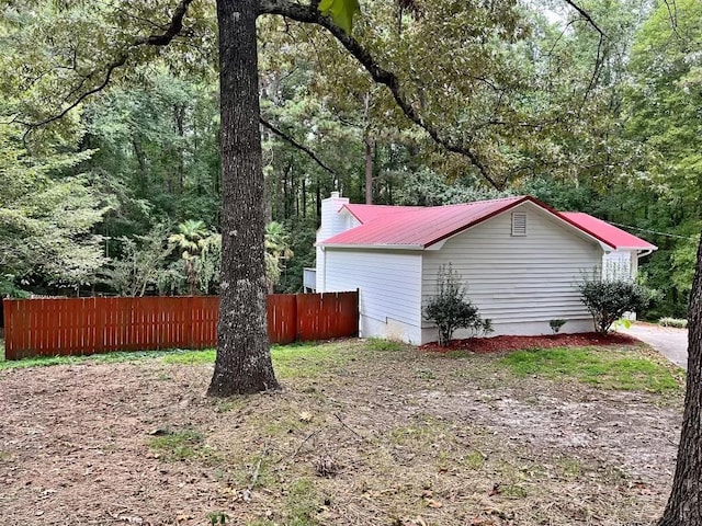 view of side of property