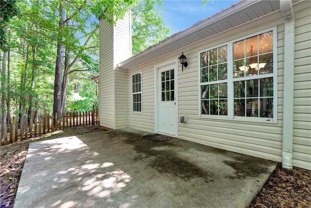 view of patio / terrace with fence