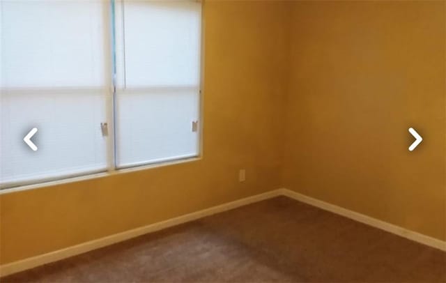 spare room featuring carpet flooring