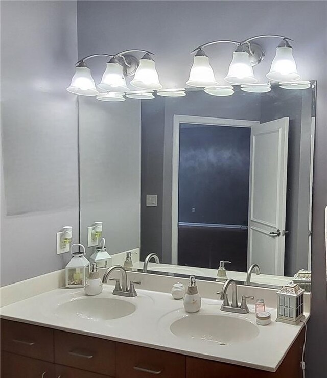 bathroom with vanity