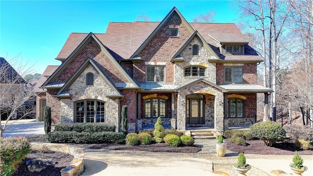 view of front of home with covered porch