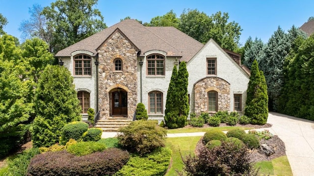 view of french country home