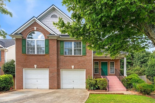 view of front of home featuring a garage