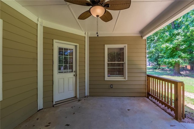 1406 Windy Ridge Ct SE, Conyers, GA 30013 - entrance to property with a ceiling fan