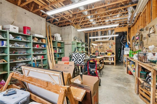 view of storage room