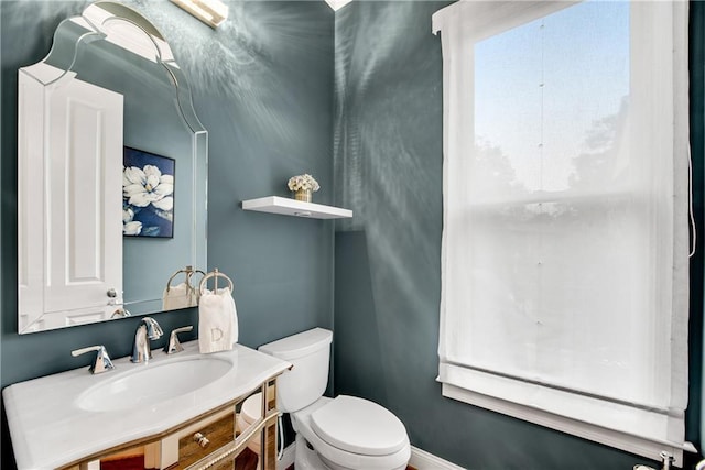 3663 Brookhaven Manor Xing NE, Atlanta, GA 30319 - half bath with toilet, vanity, and baseboards