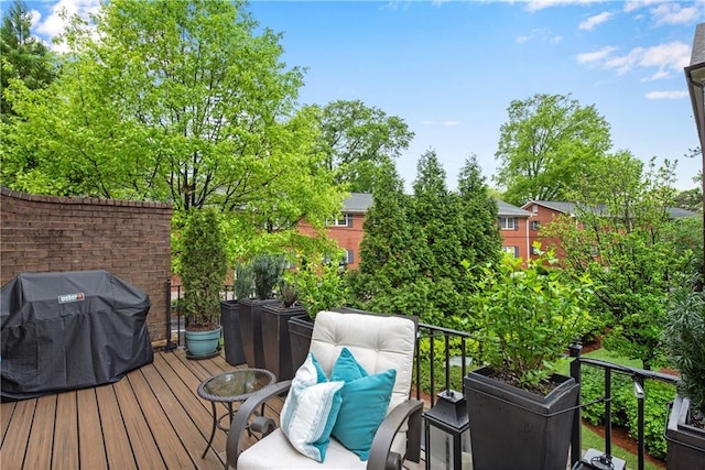 3663 Brookhaven Manor Xing NE, Atlanta, GA 30319 - wooden terrace with grilling area