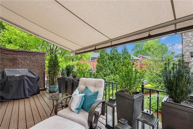 3663 Brookhaven Manor Xing NE, Atlanta, GA 30319 - wooden terrace featuring grilling area