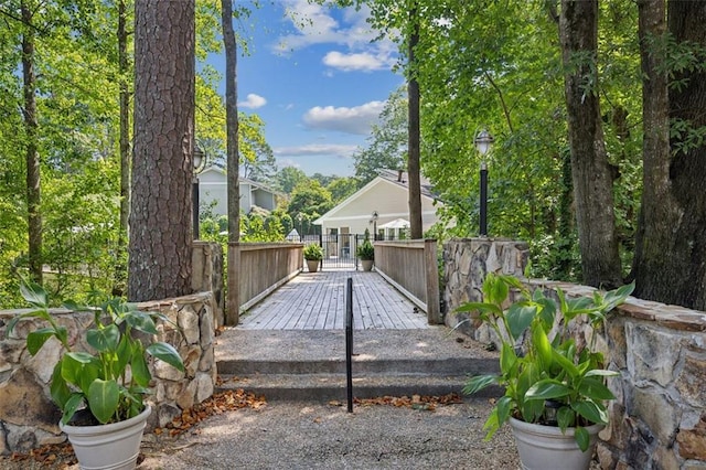 view of wooden terrace