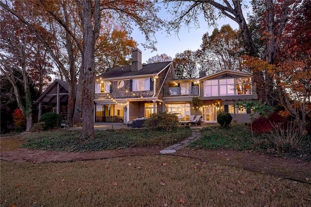 4252 Tall Hickory Trl, Gainesville, GA 30506 - view of front facade with a chimney