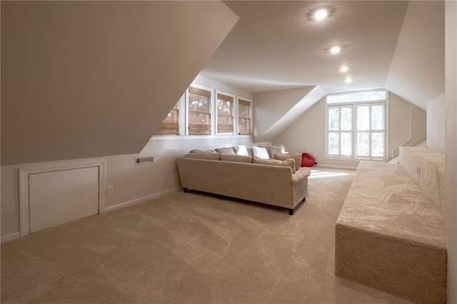 4252 Tall Hickory Trl, Gainesville, GA 30506 - bonus room with vaulted ceiling, carpet, baseboards, and recessed lighting