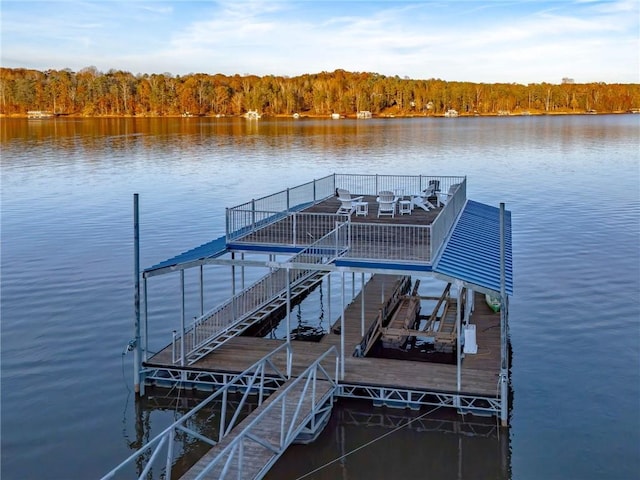 4252 Tall Hickory Trl, Gainesville, GA 30506 - dock with a wooded view and a water view