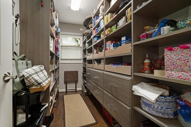 7265 Hunters Branch Dr, Sandy Springs, GA 30328 - spacious closet featuring dark wood-style flooring