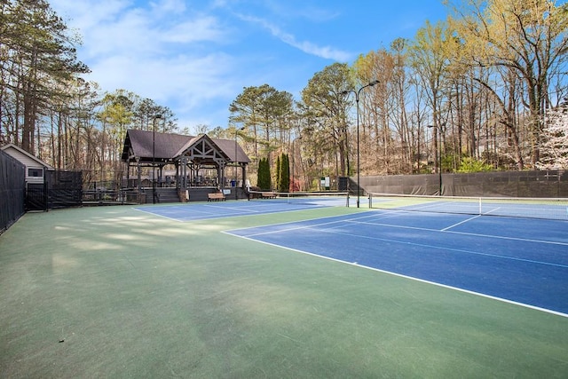 7265 Hunters Branch Dr, Sandy Springs, GA 30328 - view of tennis court featuring community basketball court