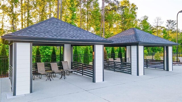 surrounding community with a gazebo