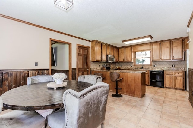 750 Jett Roberts Rd, Jefferson, GA 30549 - dining room with a wainscoted wall and ornamental molding