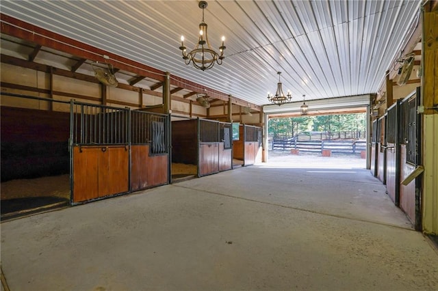 view of horse barn