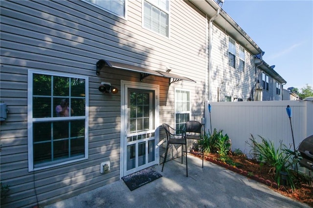 rear view of property with a patio