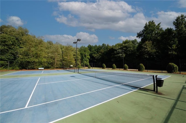 view of sport court