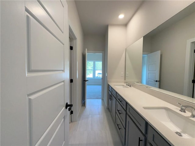 bathroom featuring vanity