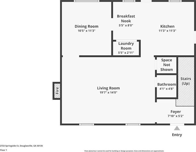 2722 Spring Side Ct, Douglasville, GA 30135 - property floor plan