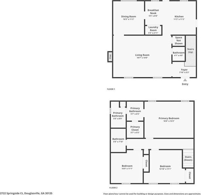 2722 Spring Side Ct, Douglasville, GA 30135 - home floor plan