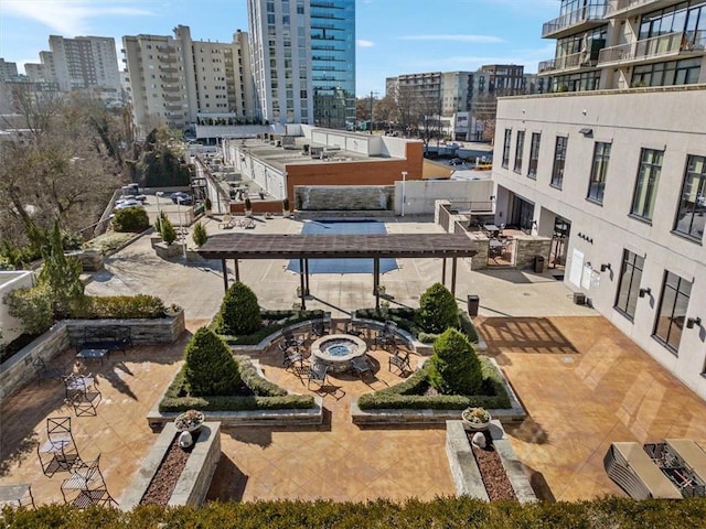 birds eye view of property