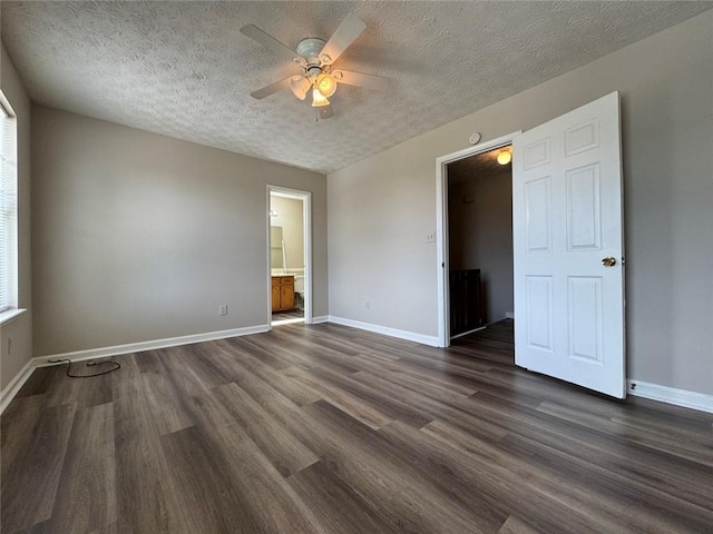 8170 Canyon Forge Dr, Riverdale, GA 30274 - unfurnished room with ceiling fan, dark wood-type flooring, and a textured ceiling