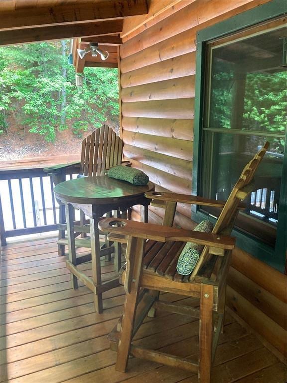 105 Ranch Mountain Ct, Dahlonega, GA 30533 - deck with outdoor dining area